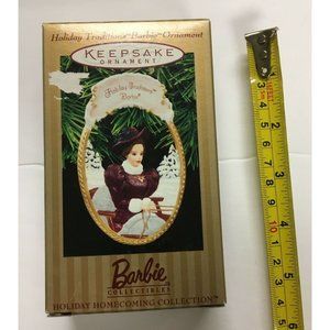Christmas Ornament  "Holiday Traditions Barbie " Hallmark  1997 QHB6002 Limited